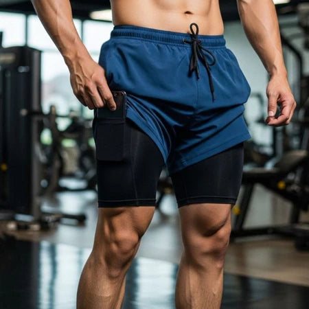 Compre 1 e Leve 2 – Shorts 2 em 1 – Performance, Estilo e Conforto!