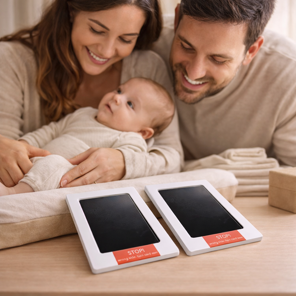 Marca de Amor - Carimbo do Pezinho do Bebê (sem sujeira) Compre 1, leve 2