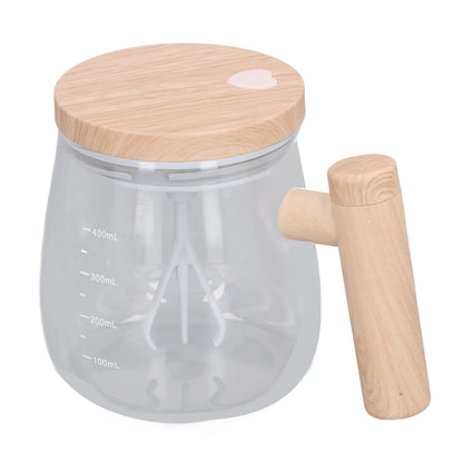 Nórdica — Mixer manual com acabamento em madeira.